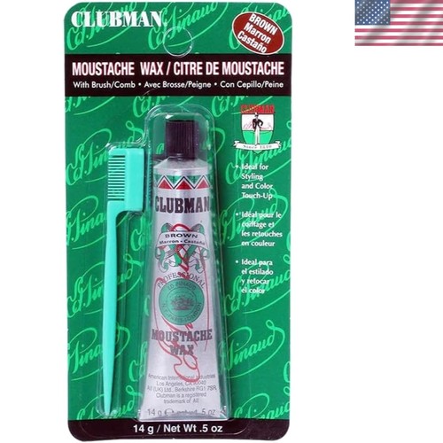 14g brown moustache - , wax