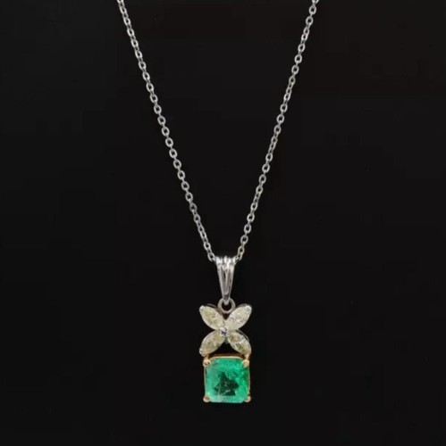 Natural green emerald - green, &