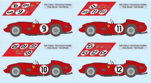 Decals ferrari 250 mans - ferrari, tr