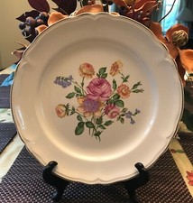 Knowles Floral Gold Rimmed