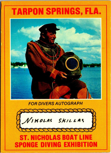 6x4 postcard tarpon springs - tarpon,