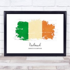 Irish Flag In Paint Amhran Na