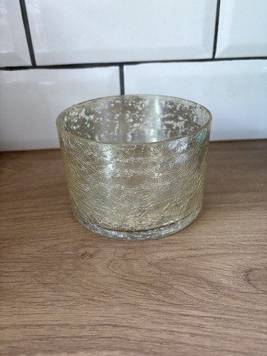 Waitrose crackle glass candle - waitrose,