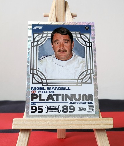 Topps turbo attax nigel - f1,