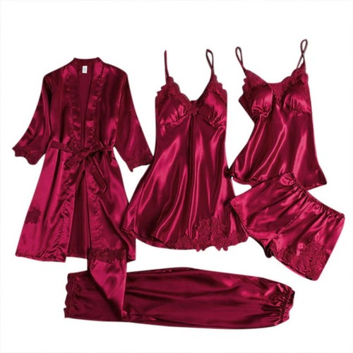 Women sexy satin - women, set