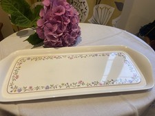 Cloverleaf Eternal Beau Melamine Sandwich serving oblong Tray