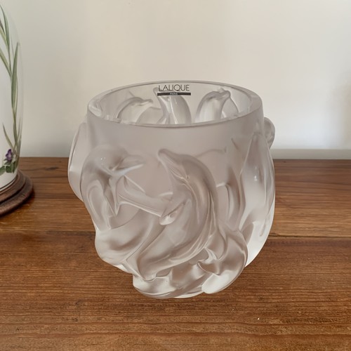 Lalique french glass dolphin - lalique,