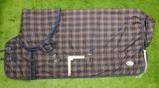 7ft0 Rhinegold Heavyweight 320g Full Neck Plaid Turnout Rug