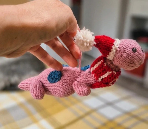 Handcrafted knitted pink - knitted,