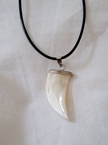 Shark tooth pendant - shark, necklace