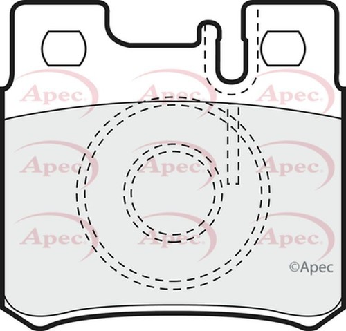 Apec brake pads rear - brake,