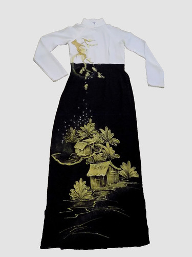 Vtg hand painted mandarin - vtg,