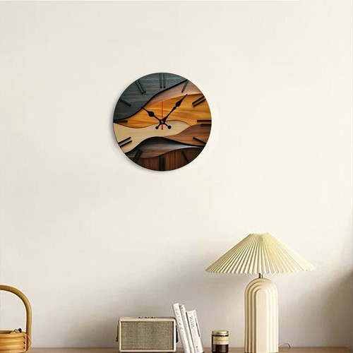 25cm nordic wooden silent - wooden, wall