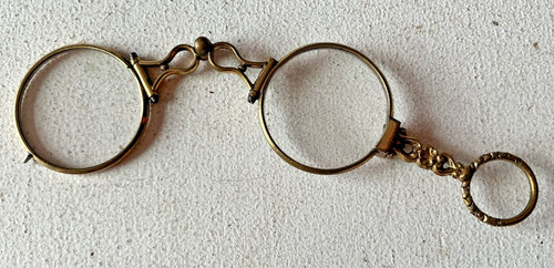 Antique folding lorgnette - antique,