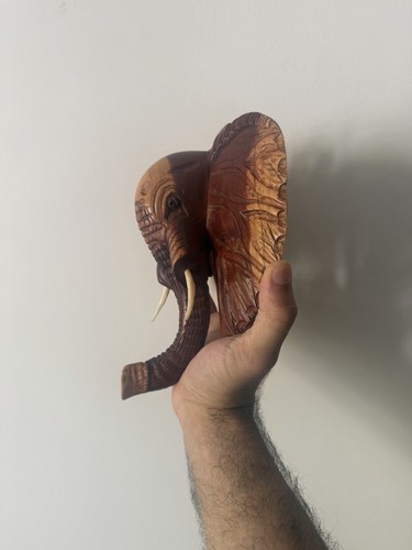 Wooden elephant mask from - wooden,
