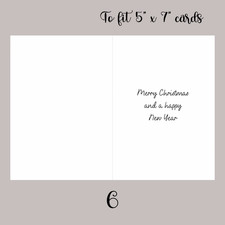 Christmas inserts for card