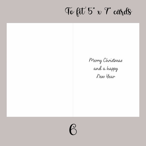Christmas inserts for card