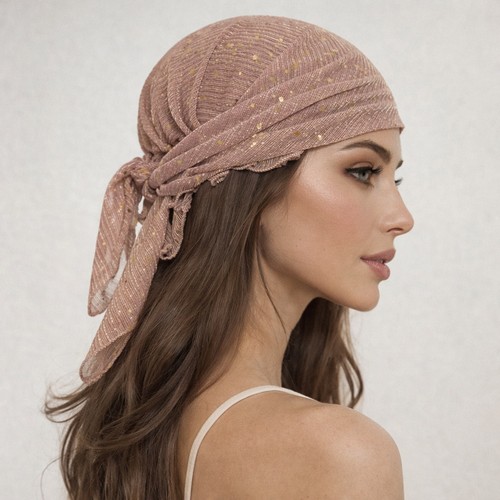 Sequins head scarf women - head,