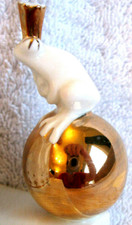 FAIRYTALE Princess And The Frog Hungarian Goldwhite Figurine Fantasy Handpainted