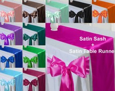 Satin Chair Sashes Bow + Satin