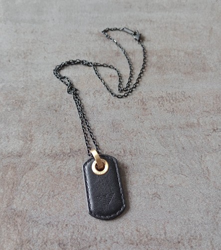 Emporio armani necklace black - emporio,