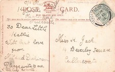 FAMILY HISTORY - GENEALOGY POSTCARD - JACK - CULLERCOATS BEVERLEY TERRACE