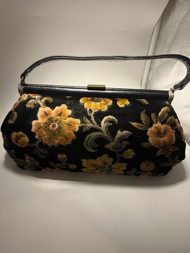 Vintage usa floral velvet - jr,