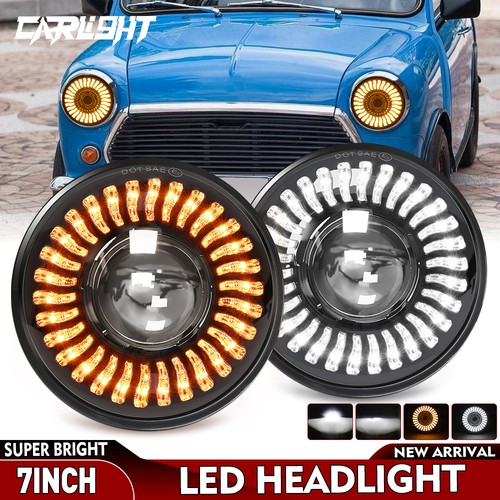 2pcs 7inch round led - 2pcs,