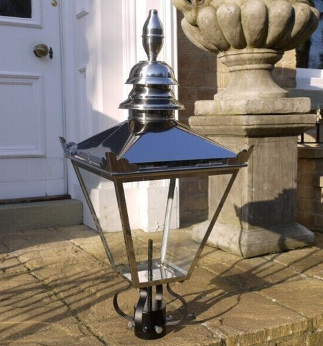 Victorian lantern lamp - lantern, post