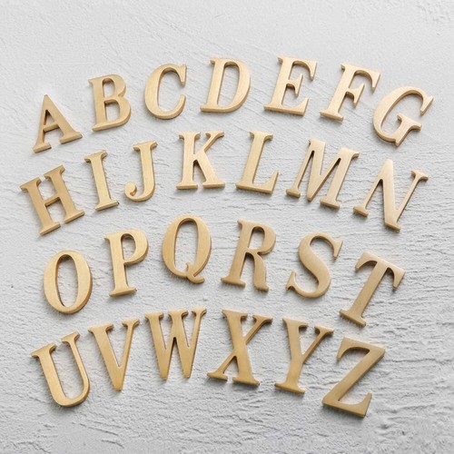 Self adhesive metal letters - self, 3d