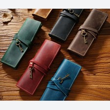 Handmade cowhide leather pen - handmade,