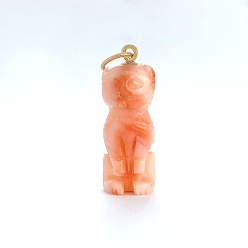 Antique 14k gold lucky cat - antique,