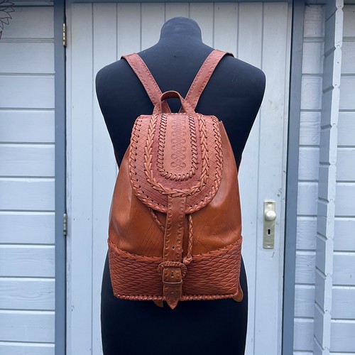 Vintage handmade brown - handmade, leather