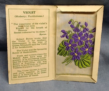Kensitas Flowers Violet No 60 Small Silk Flowers Cigarette Cards