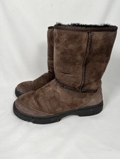 Ugg Boots Ultimate Short 5275 UK 5 W7 Chocolate Brown Suede Sheepskin Lined