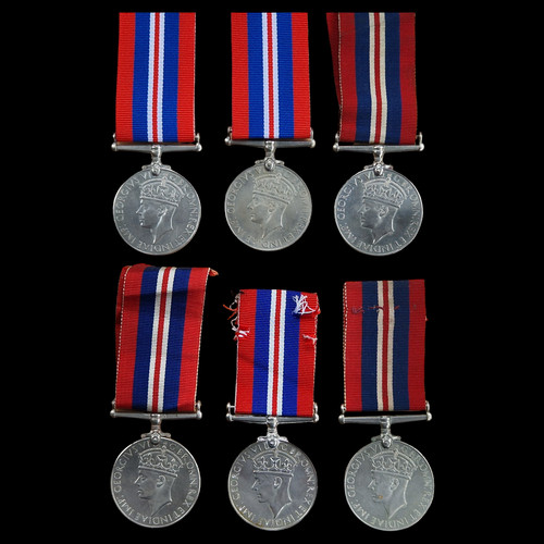 Ww2 british war medals - x6,