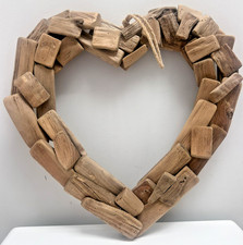 Driftwood wall hanging heart - driftwood,