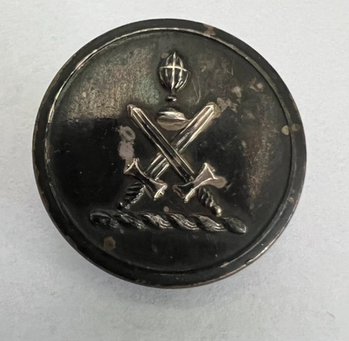 Antique livery button crossed - antique,
