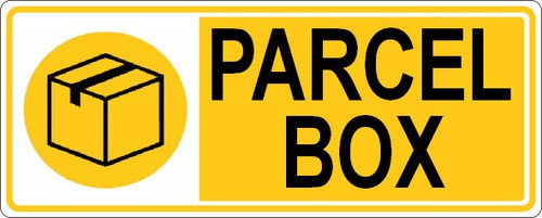 Parcel box sign - box, ≈