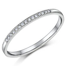 Palladium Diamond Ring 950 Diamond Eternity Engagement Wedding Band
