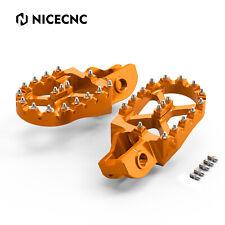 NICECNC Foot Pegs Pedals For KTM EXC EXC-F 125 250 300 350 450 500 530 2017-2023