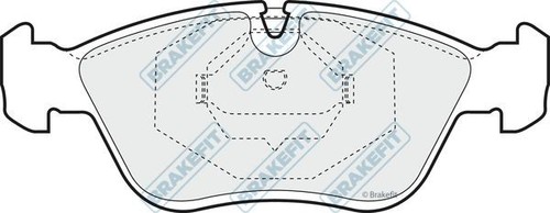 Apec front brake pad - front,