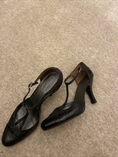 Black T Bar Print Shoes 7 From