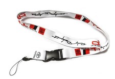 TRD White Lanyard Key Chain