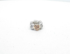 Clogau Welsh Gold Silver & 9ct Rose Gold Royal Roses Bead Charm.