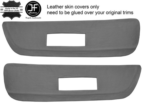 Grey leather front - 2x,