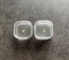 Pair Of Peridot Single Gem Stone Tgw 0.870cts Green 6mm Loose