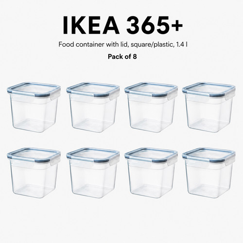 Ikea 365 food containers 4l - 365+, 1.4l