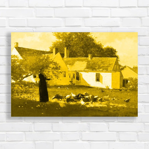 Country farm cottage yellow - cottage,