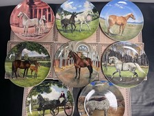 Spode Susie Whitcombe Horse Plate Collection – 8 Plates with Certificates (Y6)